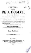 Oeuvres complètes de J. Domat: (1830. VIII, 559 p.)