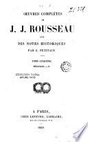 Oeuvres Completes de J.J. Rousseau, 5