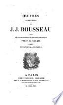 Oeuvres complètes de J. J. Rousseau