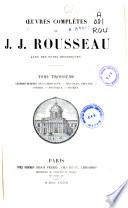 Oeuvres complètes de J.J. Rousseau