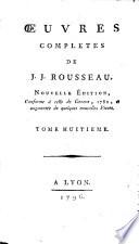 Oeuvres completes de J.J. Rousseau