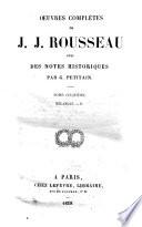 Oeuvres completes de J. J. Rousseau