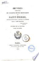 Oeuvres completes de Jacques-Henri-Bernardin de Saint-Pierre.Nouvelle edition revue,corrigee et augmentee par L.Aime Martin...Tome premier \-douzieme!