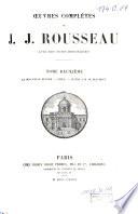 Oeuvres complètes de Jean Jacques Rousseau