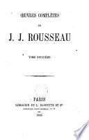 Oeuvres complètes de Jean-Jacques Rousseau