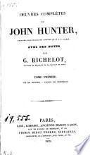 Oeuvres complètes de John Hunter