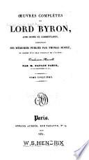 Oeuvres complètes de Lord Byron