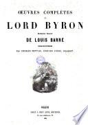 Oeuvres complètes de Lord Byron