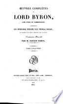 Oeuvres completes de Lord Byron