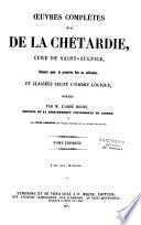 Oeuvres complètes de M. de la Chétardie, curé de Saint Sulpice