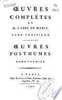 Oeuvres complètes de M. l'Abbé de Mably
