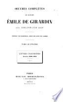 Oeuvres complètes de madame Émile de Girardin, née Delphine Gay