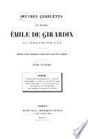 Oeuvres complètes de Madame Émilie de Girardin, née Delphine Gay: Théâtre