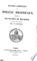 Oeuvres complètes de Nicolas Boileau Despreaux