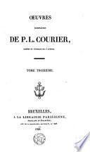 Oeuvres complètes de P. L. Courier
