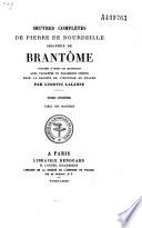 Oeuvres complètes de Pierre de Bourdeille, seigneur de Brantôme