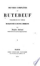 Oeuvres complètes de Rutebeuf