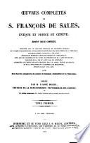 Oeuvres complètes de S. François De Sales