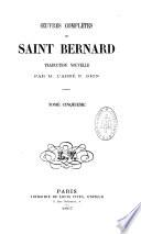 Oeuvres complètes de Saint Bernard