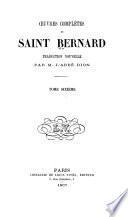 Oeuvres complètes de Saint Bernard