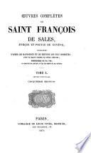 Oeuvres complètes de Saint François Sales