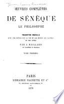 Oeuvres complètes de Sénèque le philosophe
