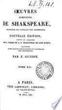 Oeuvres complètes de Shakespeare