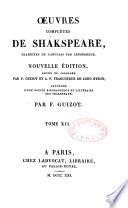 Oeuvres complètes de Shakspeare