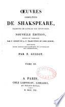 Oeuvres complètes de Shakspeare