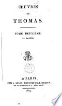 Oeuvres complètes de Thomas