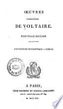 Oeuvres complètes de Voltaire: Dictionnaire philosophique