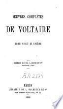 Oeuvres complètes de Voltaire ; éd. de Ch. Lahure