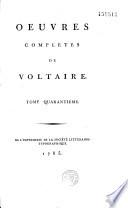 Oeuvres completes de Voltaire