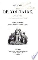 Oeuvres complètes de Voltaire: Théatre (cont.) La Henriade. La pucelle. Poésies. 1835