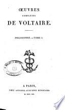 Oeuvres completes de Voltaire. Tome 1. -66.]
