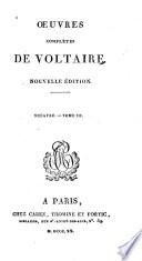Oeuvres complètes de Voltaire: vol
