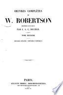 Oeuvres completes de W. Robertson