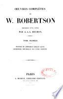 Oeuvres complètes de W. Robertson