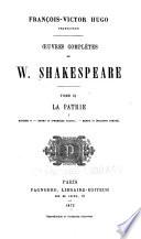 Oeuvres complètes de W. Shakespeare