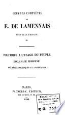 Oeuvres complètes [jusqu'en 1840]
