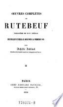 Oeuvres complètes ; recueillies et mises au jour pour la première fois par Achille Jubinal