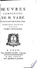 Oeuvres complettes de M. Vadé