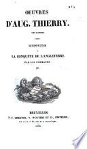 Oeuvres d'Aug. Thierry 
