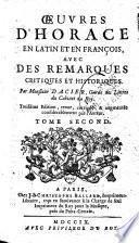 Oeuvres d'Horace en latin et en françois