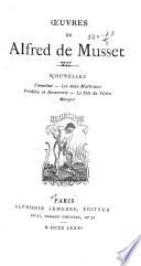 OEuvres de Alfred de Musset ...: Nouvelles