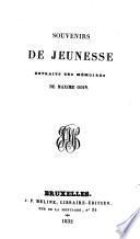 Oeuvres de Charles Nodier: Souvenirs de Jeunesse