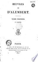 Oeuvres de d'Alembert