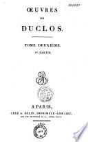 Oeuvres de Duclos...