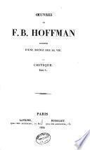 Oeuvres de F. B. Hoffman