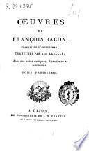 Oeuvres de François Bacon, Chancellier d'Angleterre